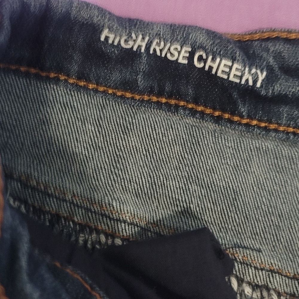Charlotte Russe Refuge "Cheeky" Denim Shorts. Sz 8. 2.5" Inseam. #Distressed - Picture 4 of 7